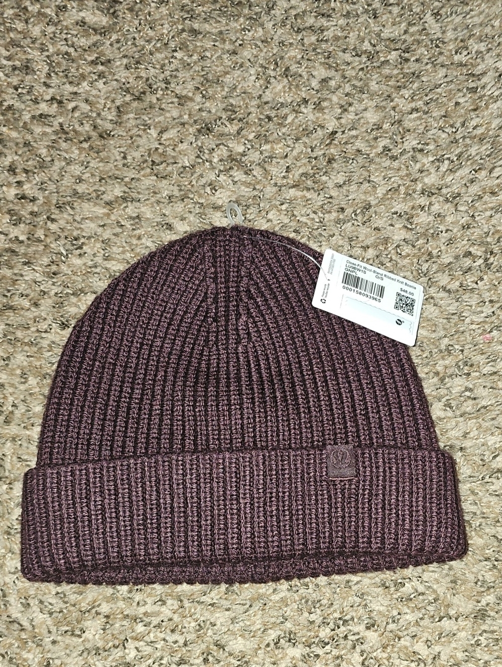 Lululemon Close Fit Wool-Blend Ribbed Knitt Beanie! GNPL! O/S!